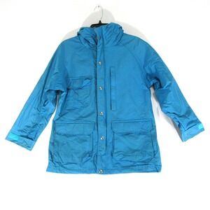 Woolrich Jacket Womens Medium‎ Wool Blend Flannel Lined Coat Hooded Made in USA